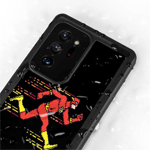 DC Comics The Flash Pixelated Running Pose Galaxy Note20 Ultra 5G Waterproof Case